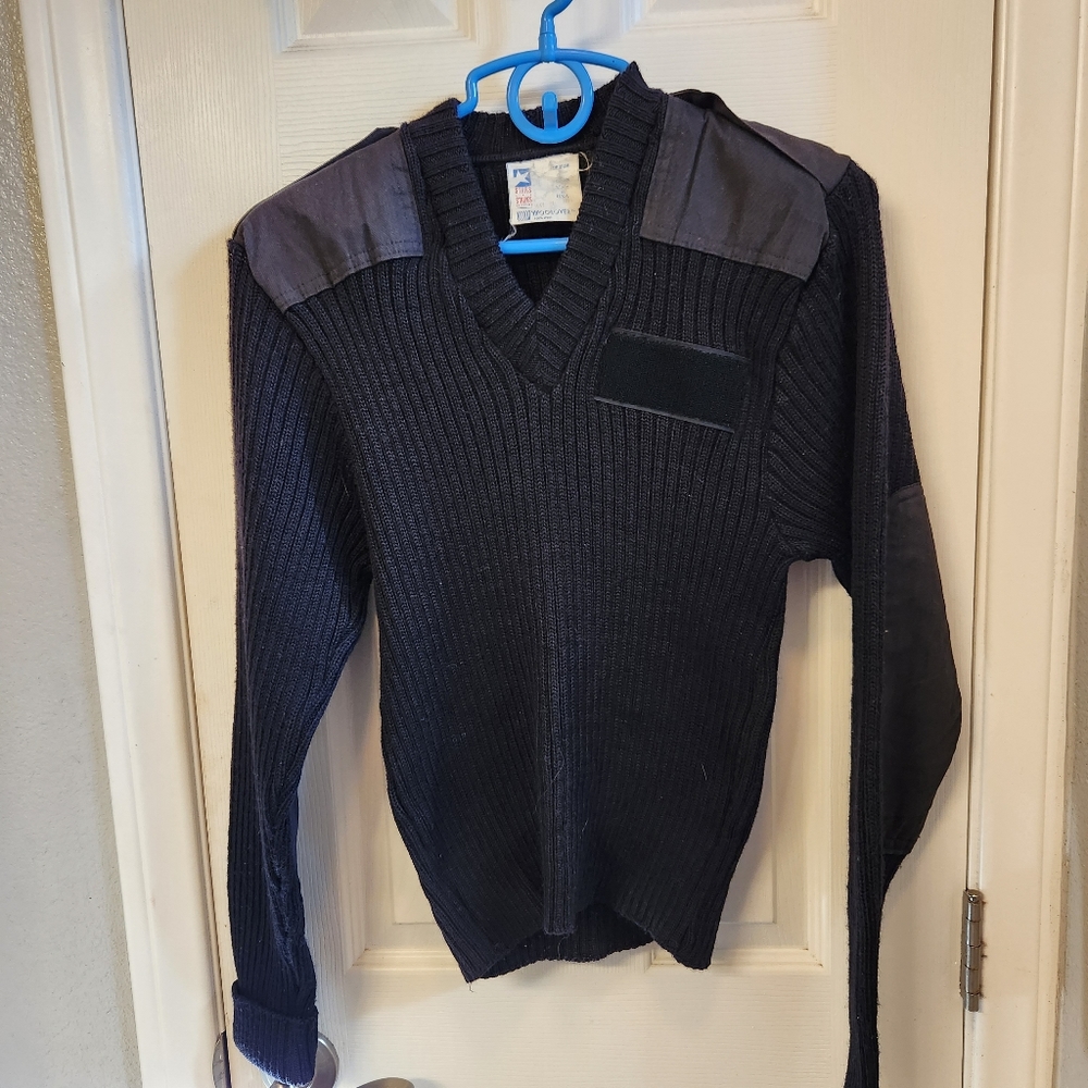 Stars and stripes black woolover size M